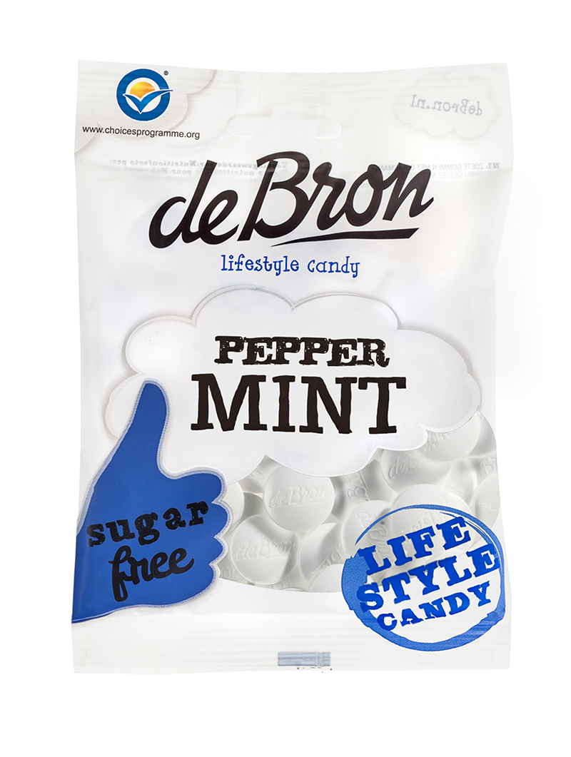 De Bron Pfefferminz Drops zuckerfrei