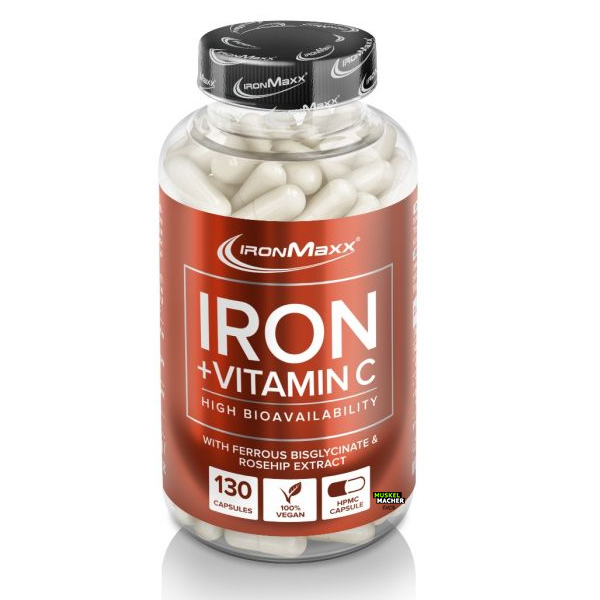 Ironmaxx Iron + Vitamin C (130 Kapseln)