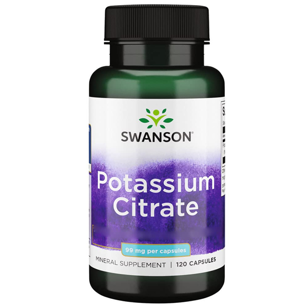 Swanson Potassium Citrate Kalium (120 Kapseln)