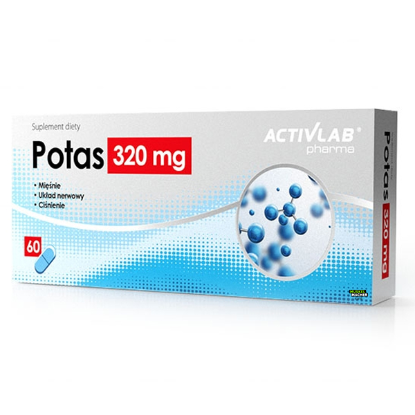 Activlab Potas Kalium 320 mg (60 Kapseln)