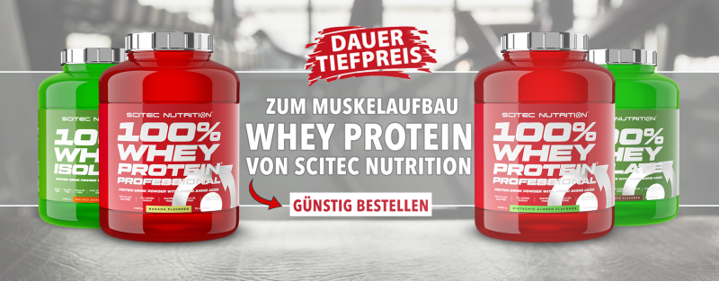 Scitec Nutrition Whey Protein im Muskelmacher Shop kaufen